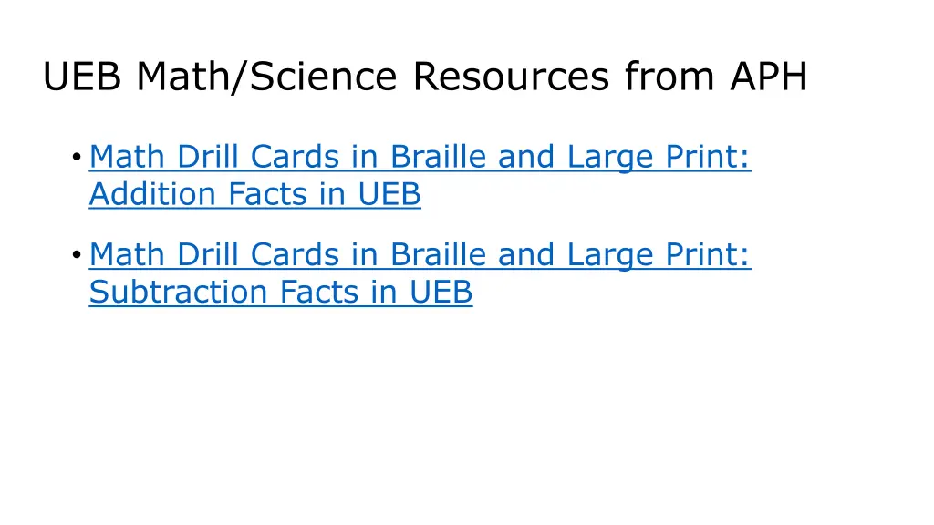 ueb math science resources from aph