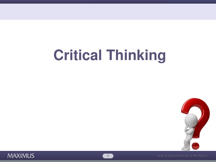 critical thinking