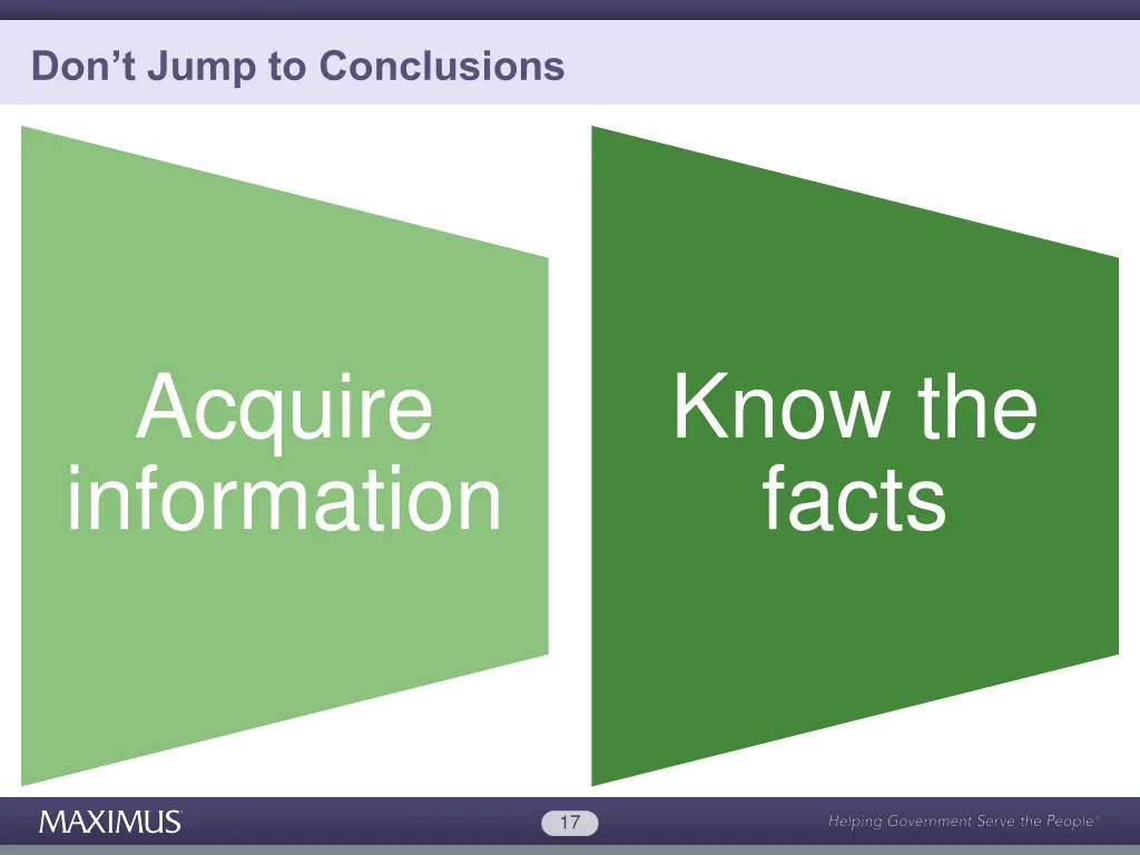 don t jump to conclusions