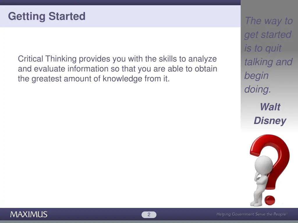 getting started