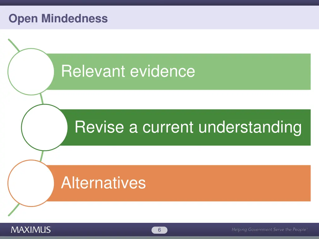 open mindedness