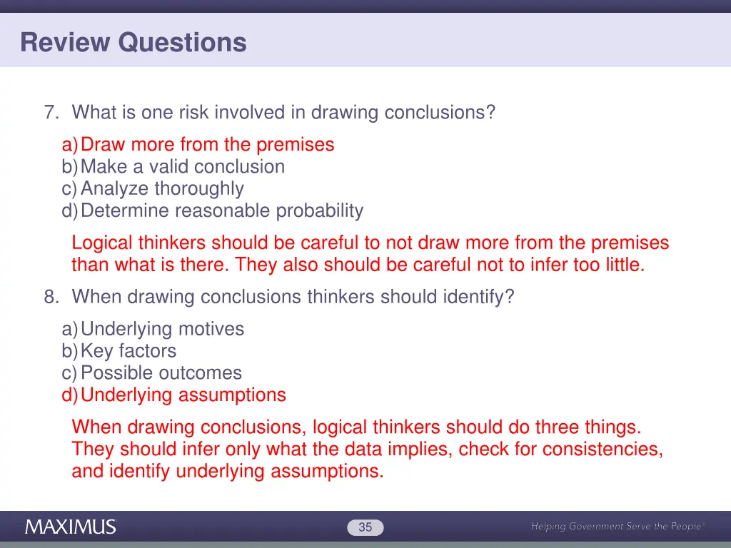 review questions 13