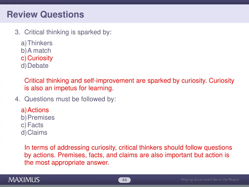 review questions 16
