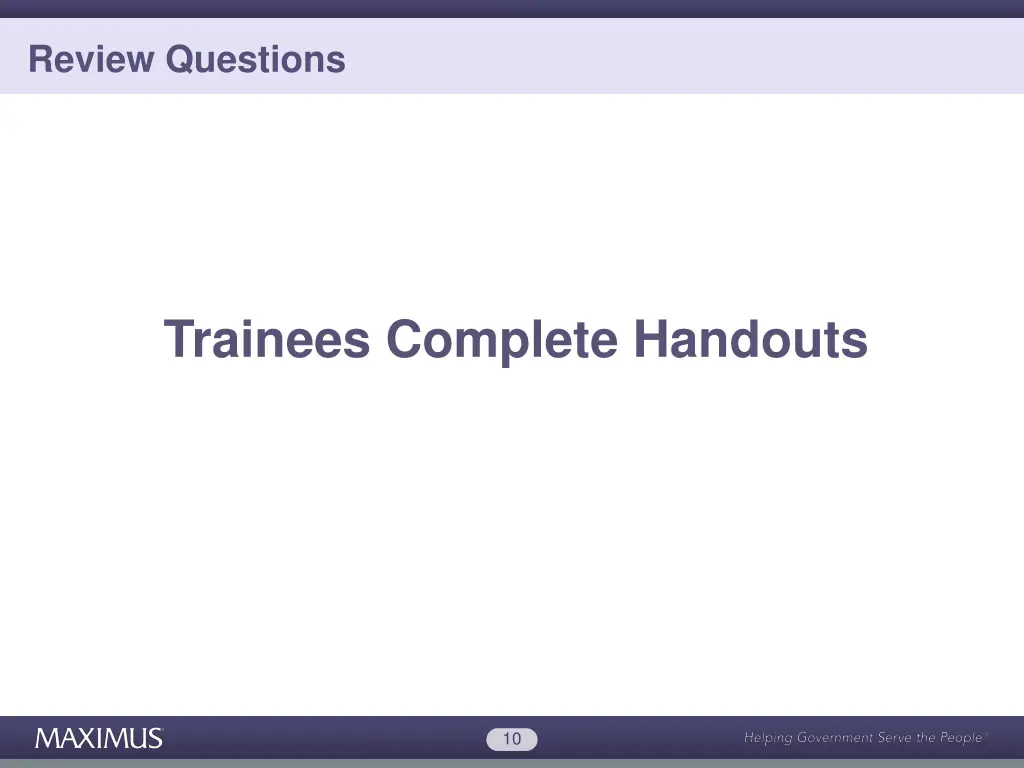review questions