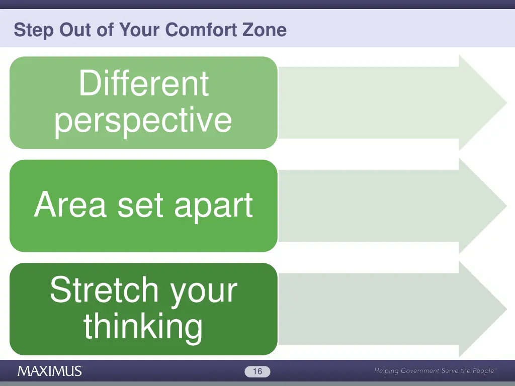 step out of your comfort zone