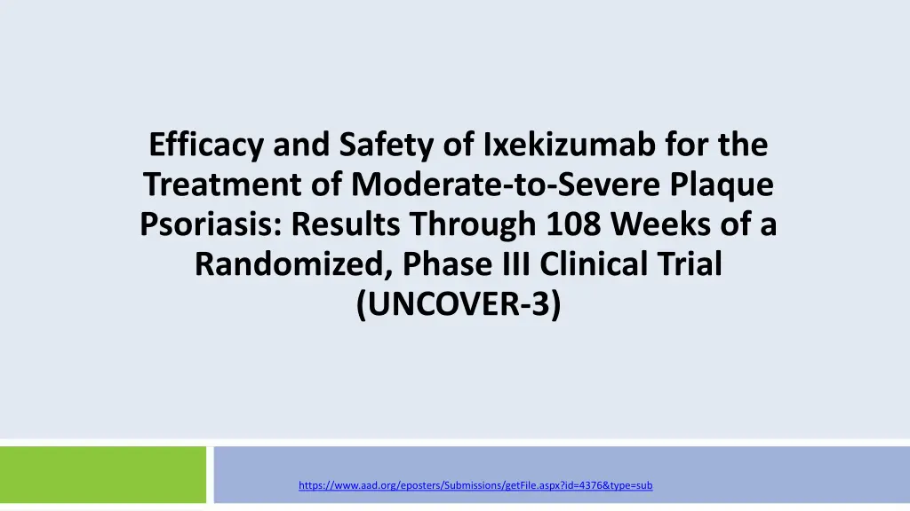 efficacy and safety of ixekizumab