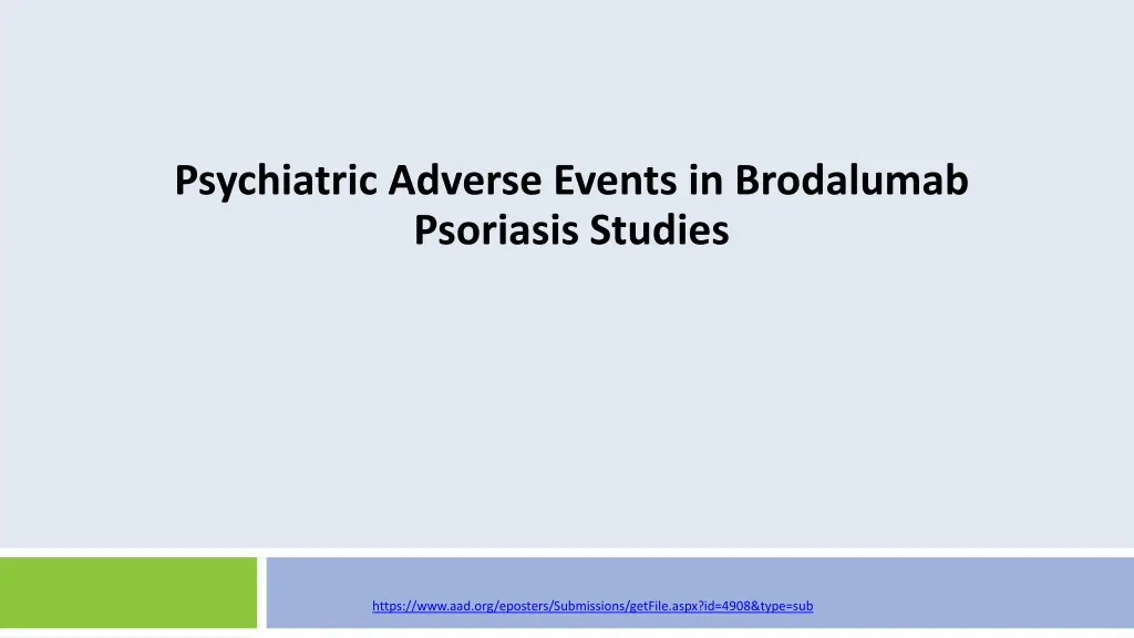 psychiatric adverse events in brodalumab