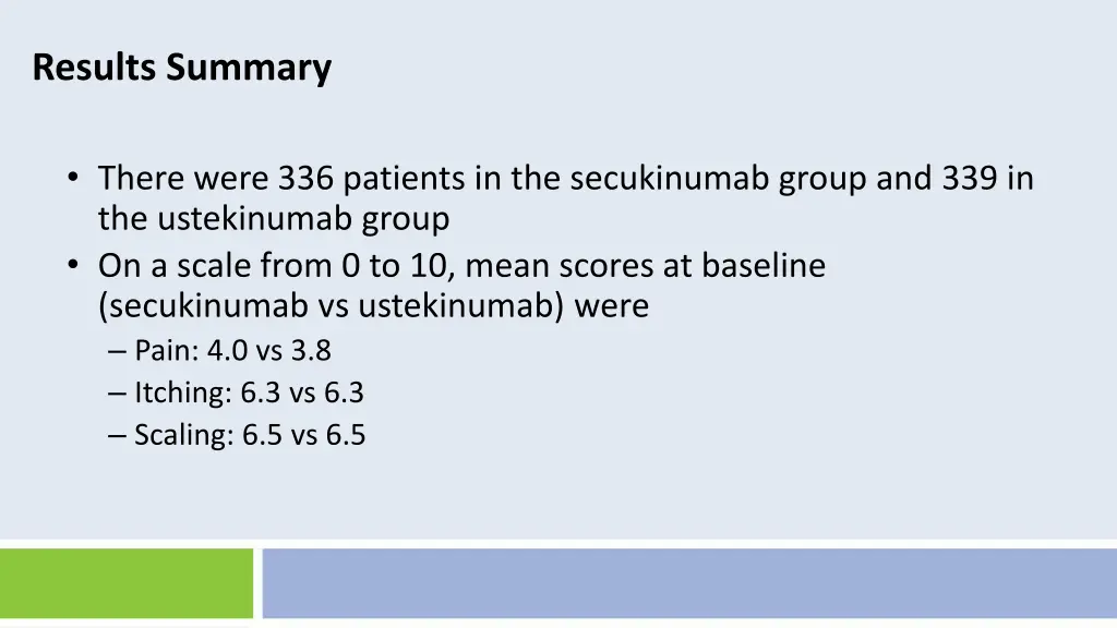 results summary 4