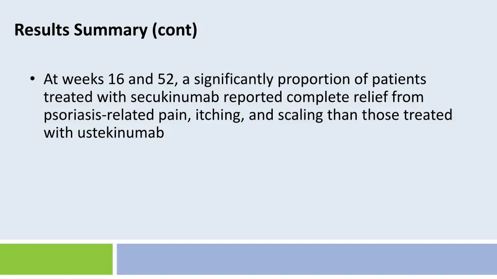 results summary cont 8