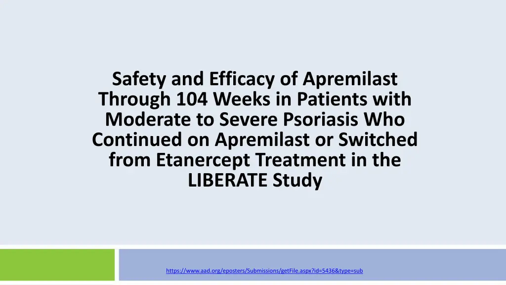 safety and efficacy of apremilast through