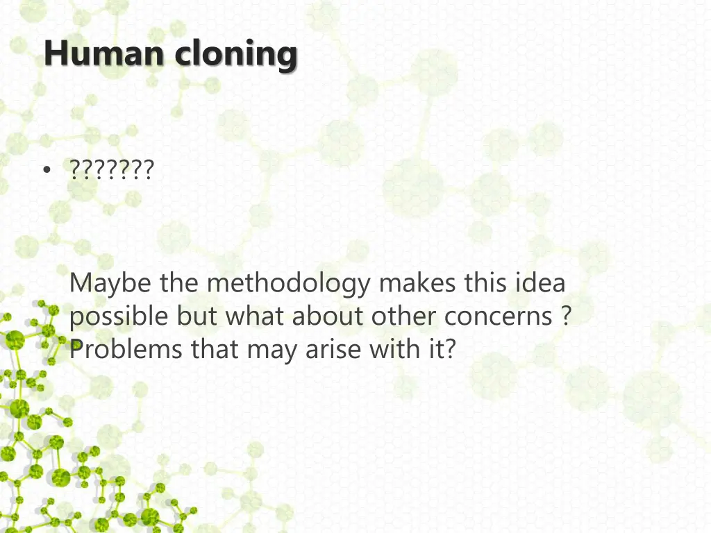 human cloning