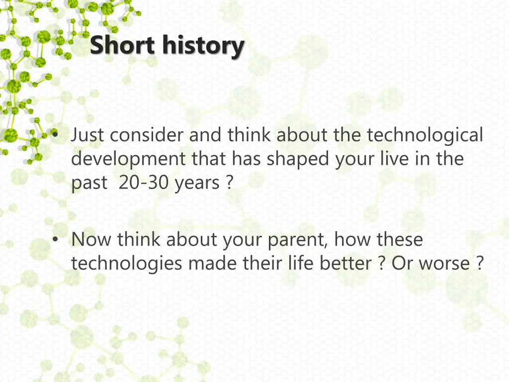 short history