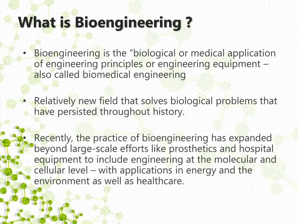 what is bioengineering