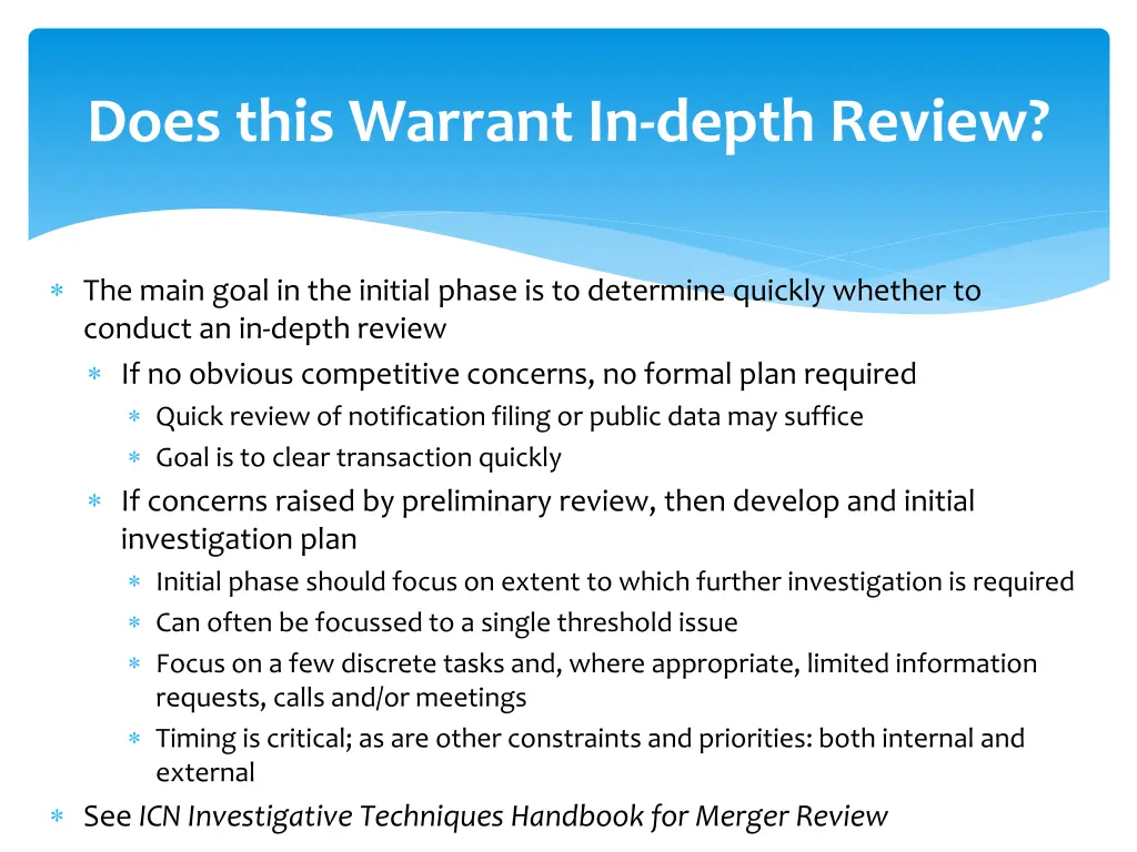 does this warrant in depth review