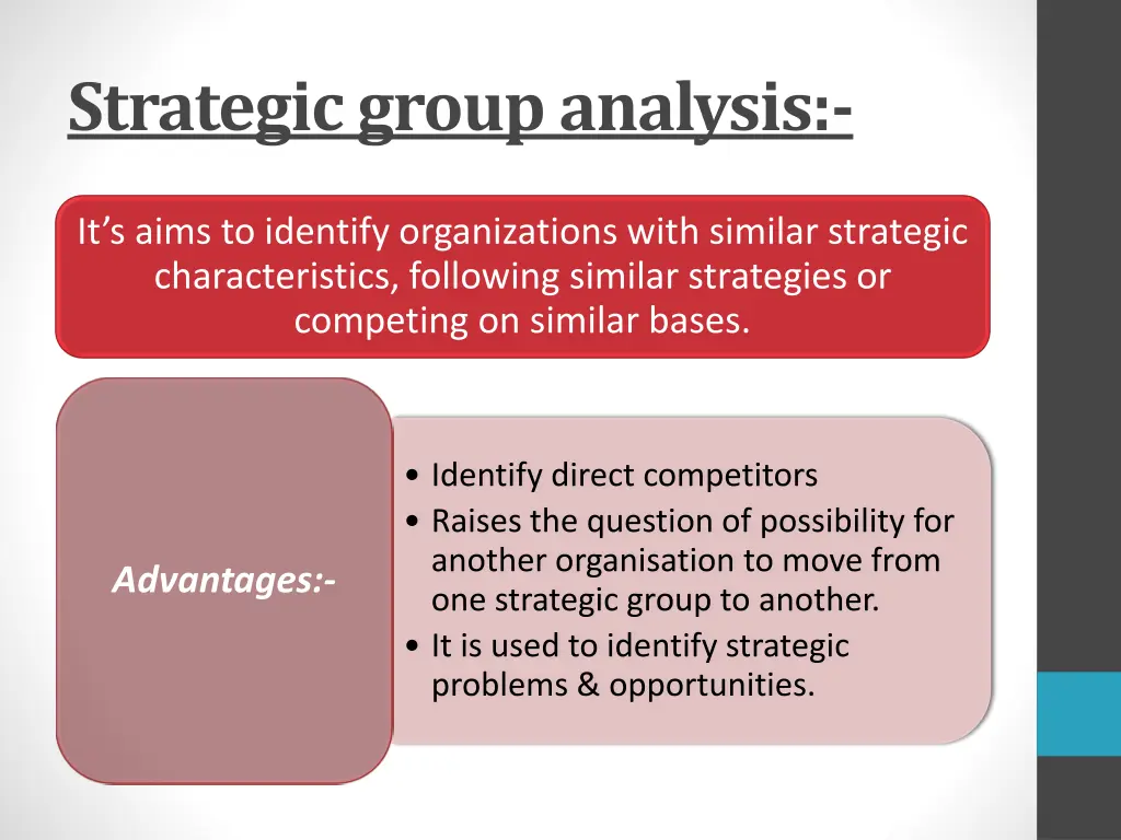 strategic group analysis