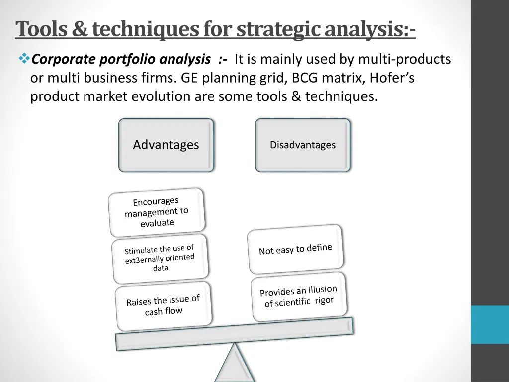 tools techniques for strategic analysis