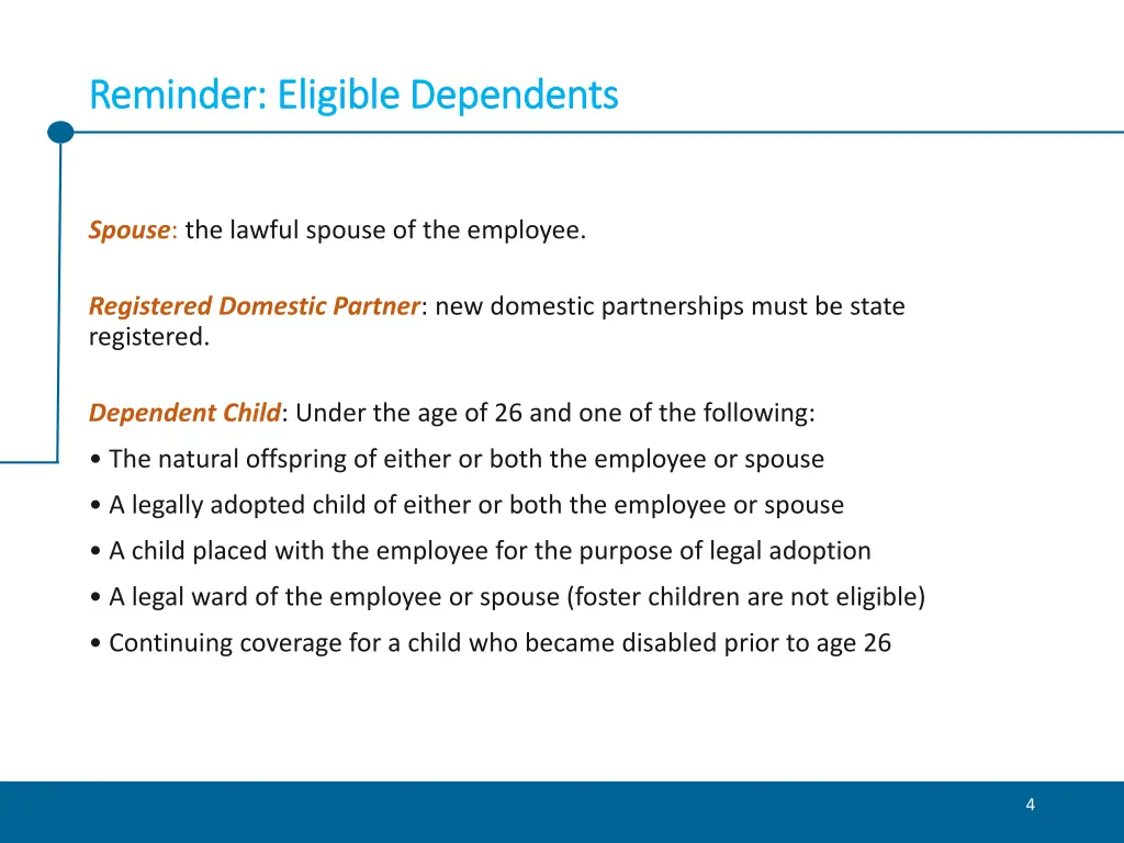 reminder eligible dependents reminder eligible