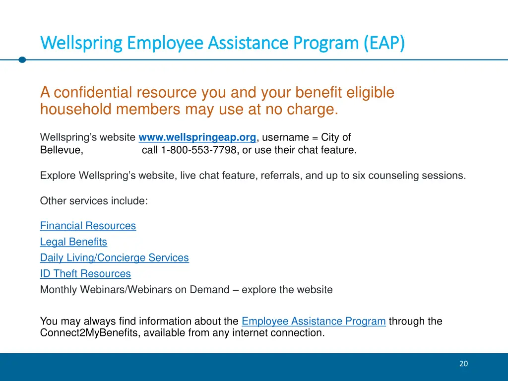 wellspring employee assistance program
