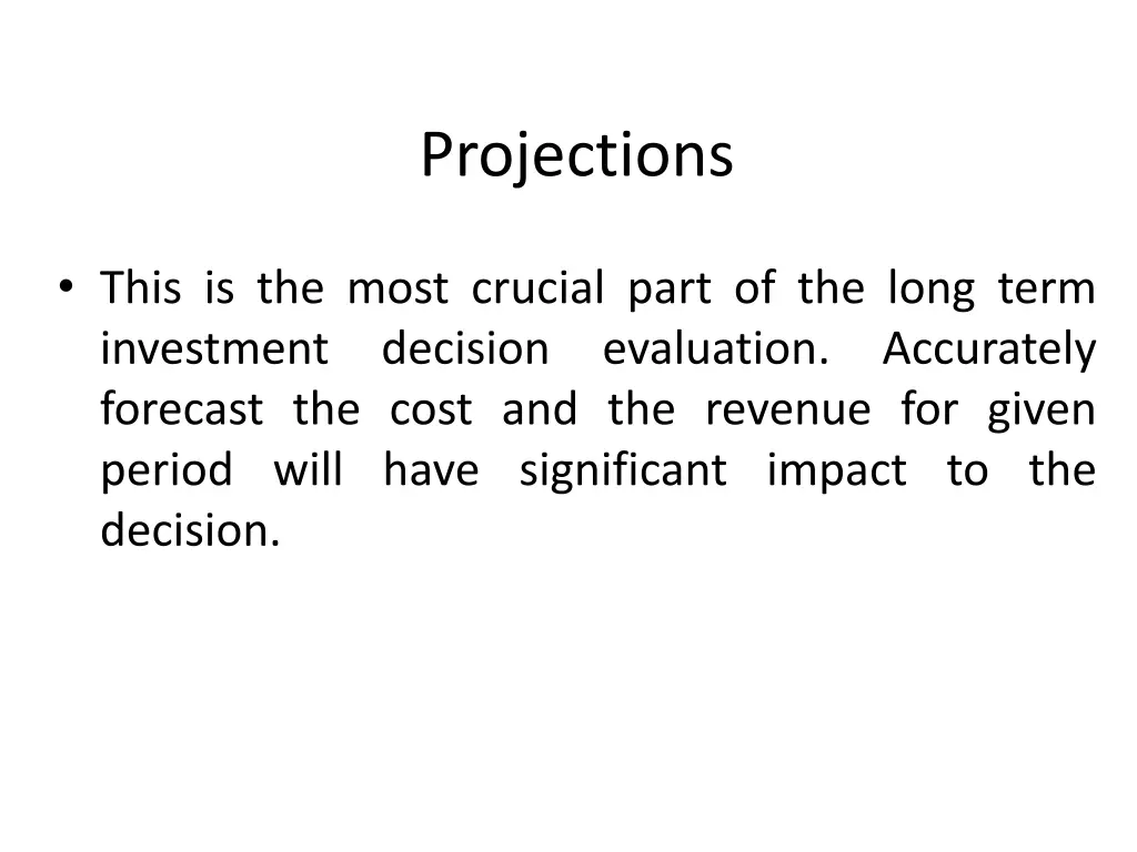 projections
