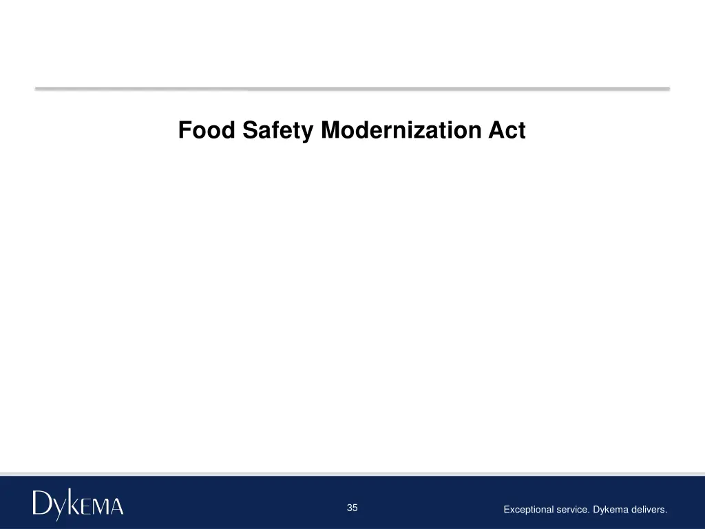 food safety modernization act