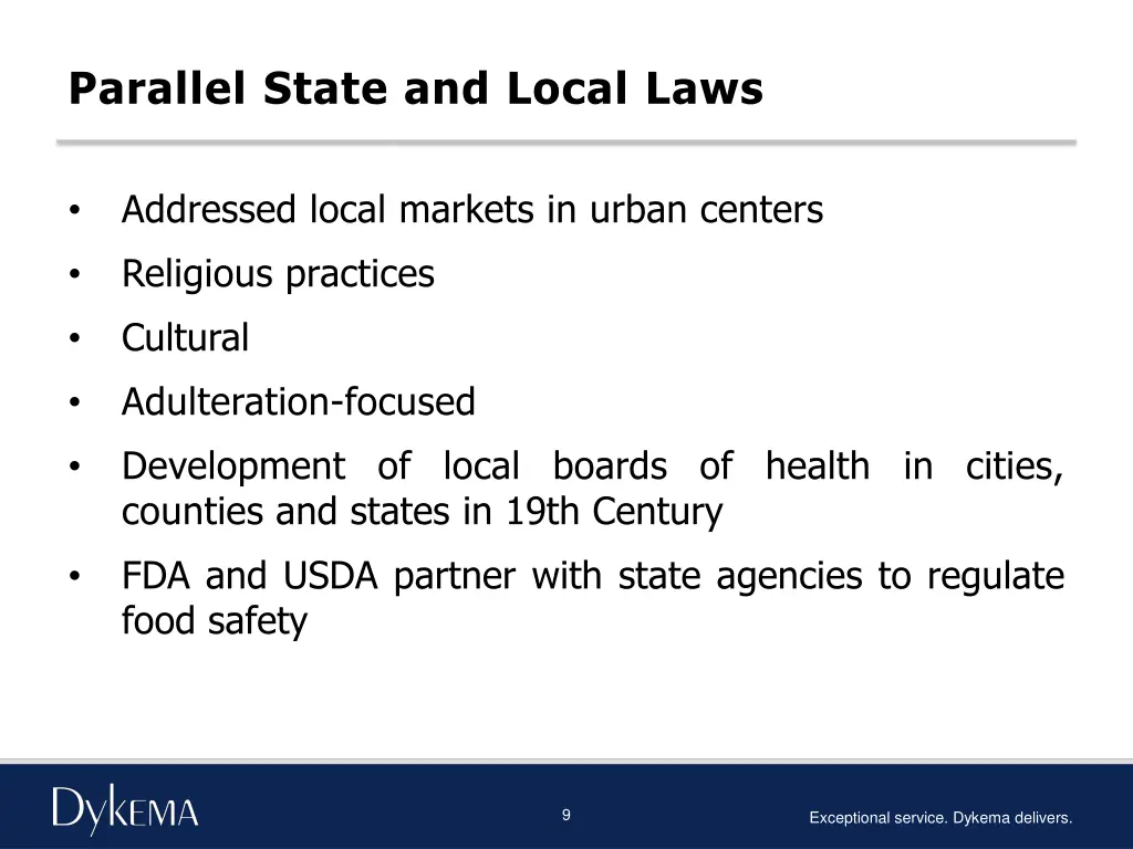 parallel state and local laws