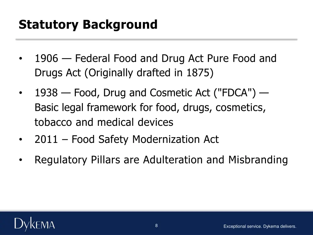 statutory background