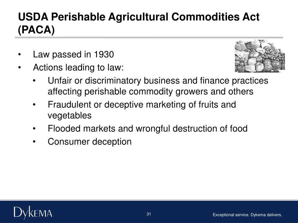 usda perishable agricultural commodities act paca