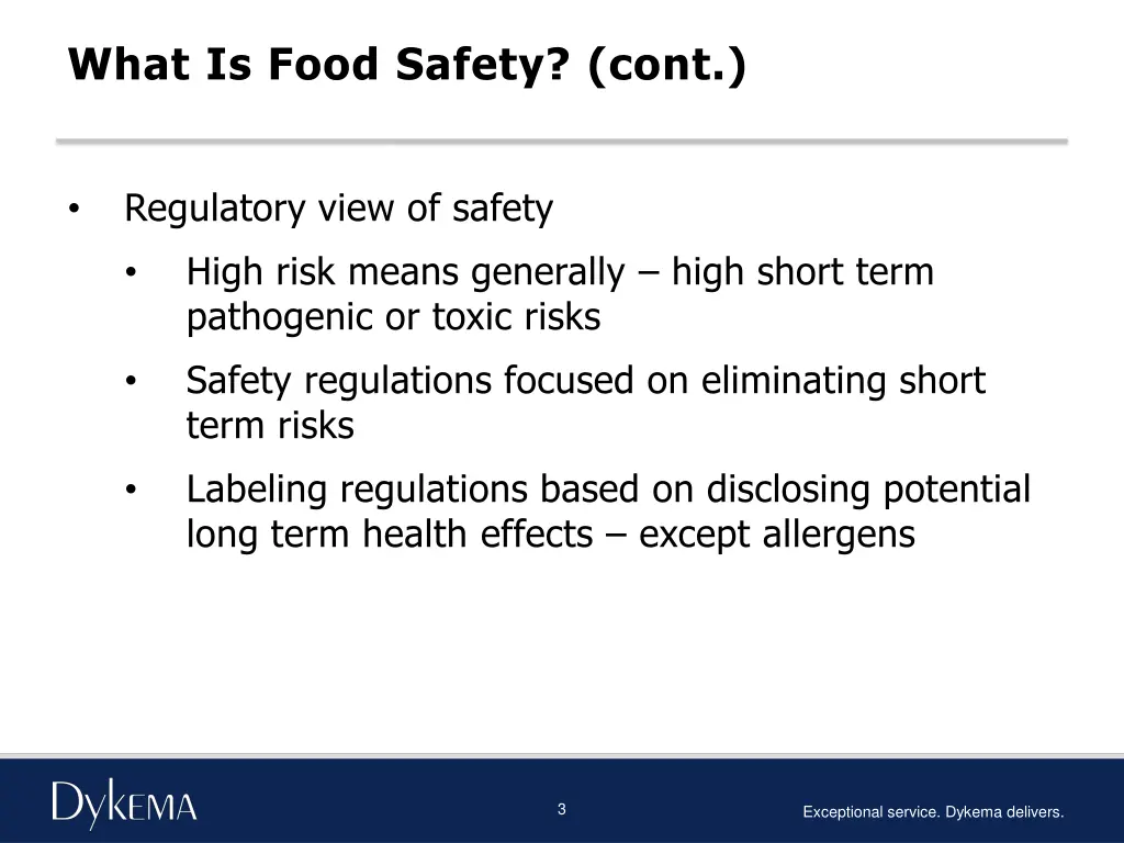 what is food safety cont