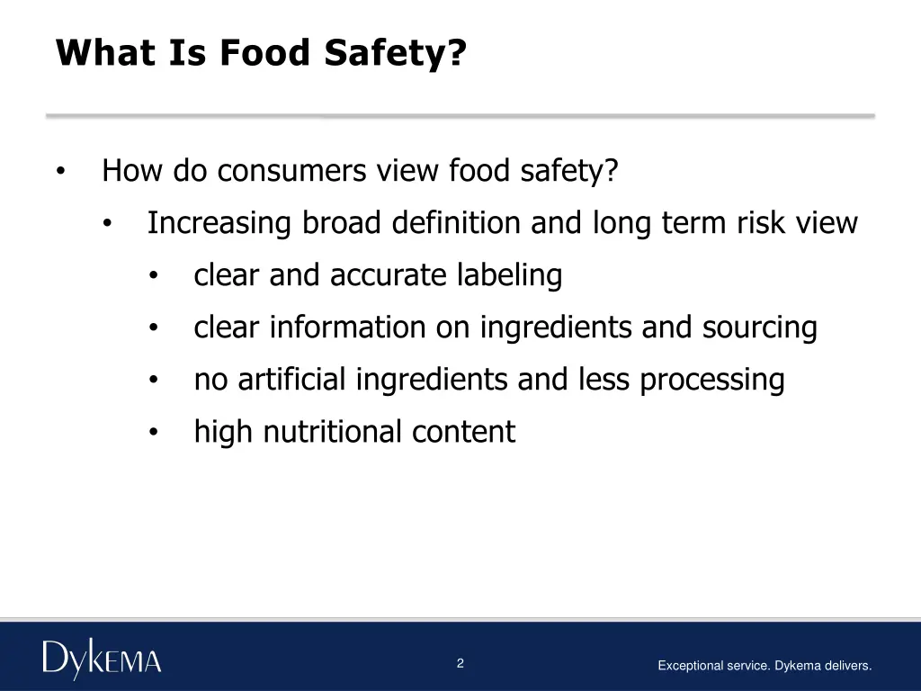 what is food safety
