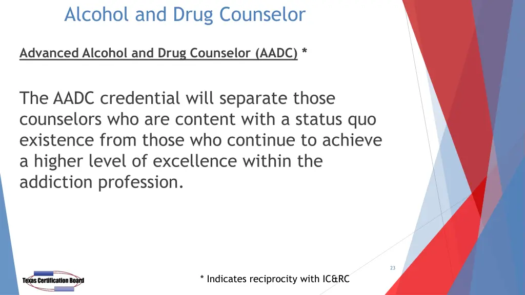 alcohol and drug counselor
