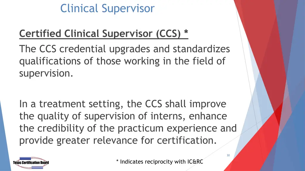 clinical supervisor
