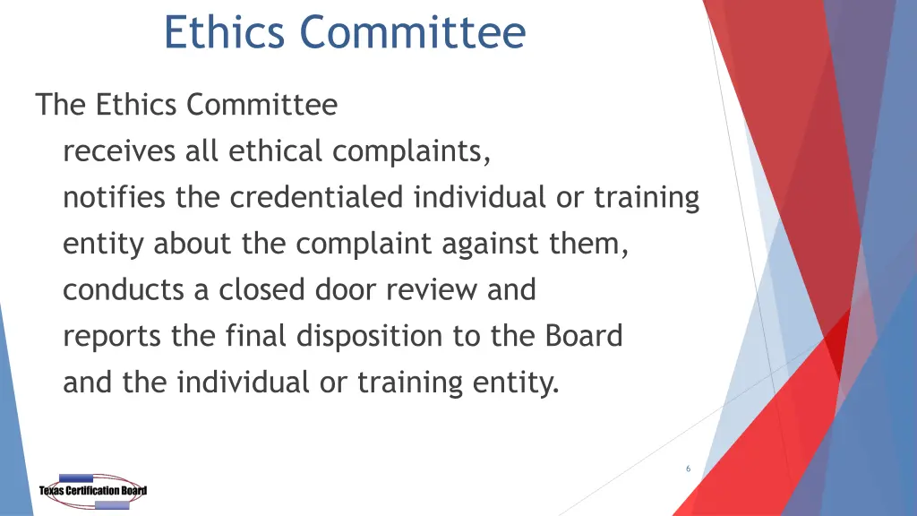 ethics committee