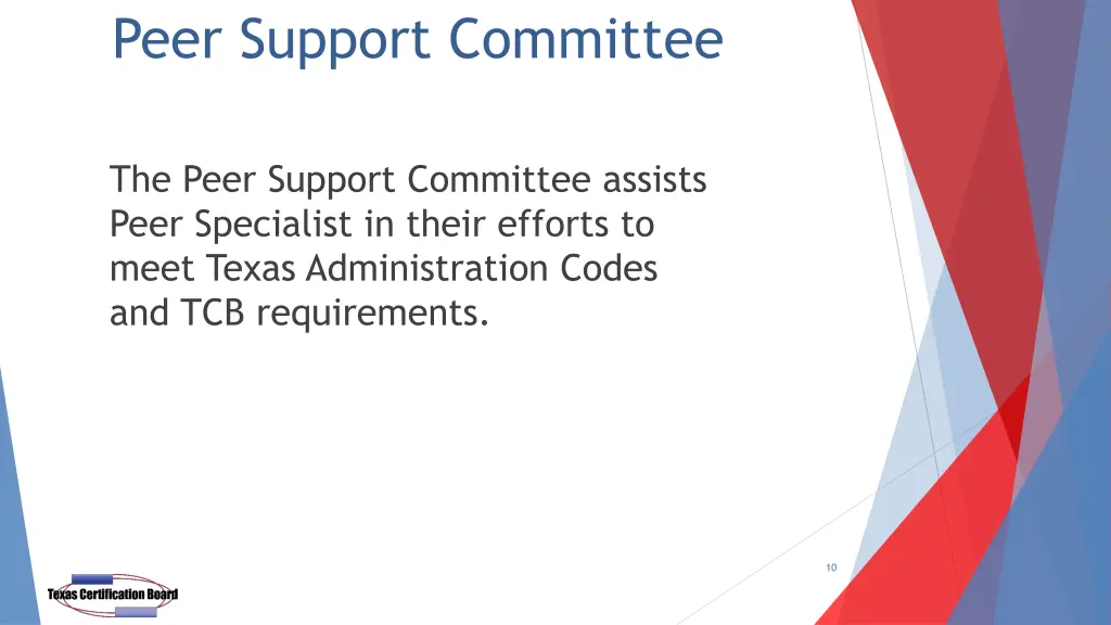 peer support committee