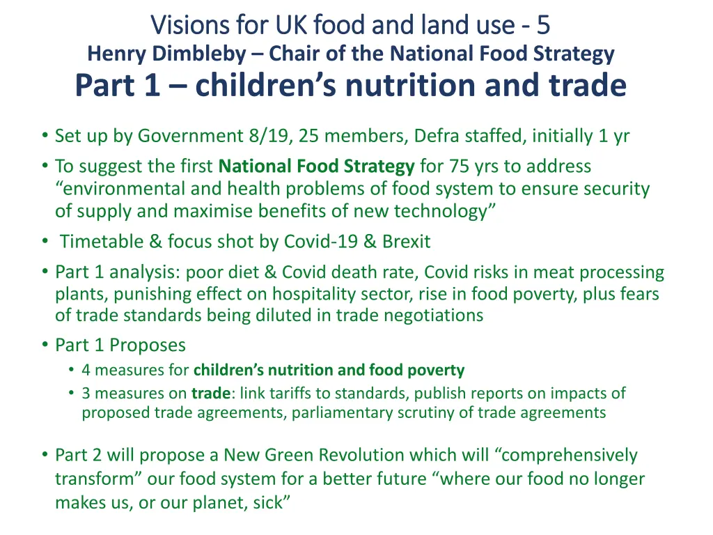 visions for uk food and land use visions 3
