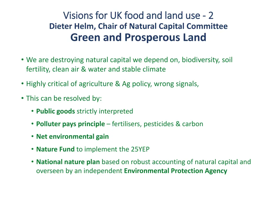 visions for uk food and land use visions