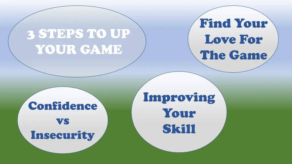 find your love for the game