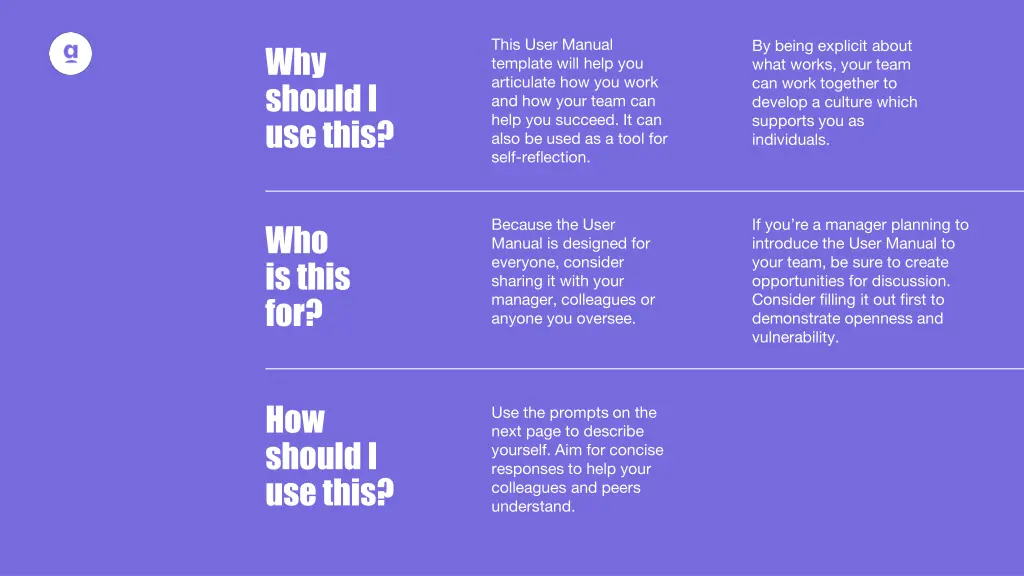 this user manual template will help
