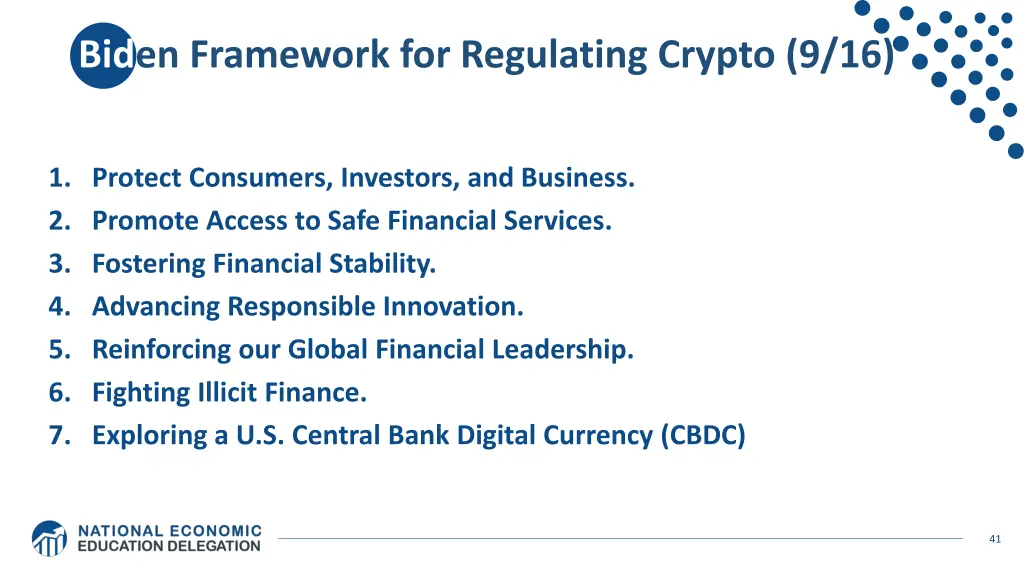 biden framework for regulating crypto 9 16