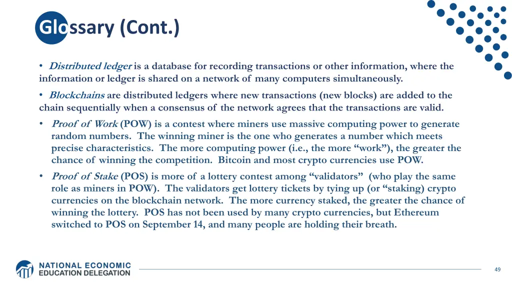 glossary cont