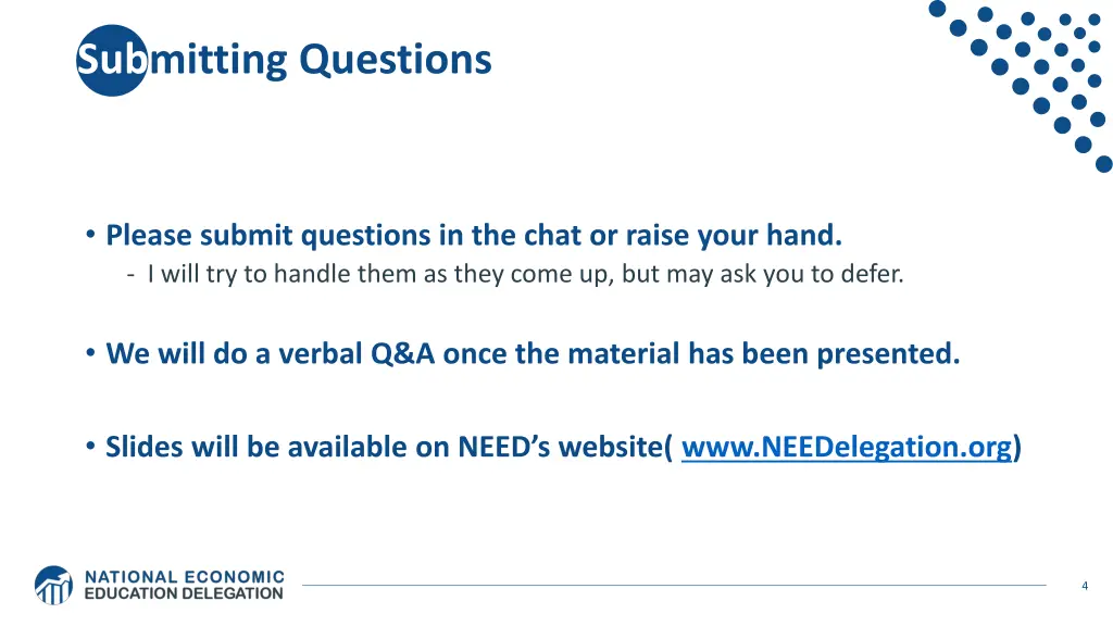 submitting questions