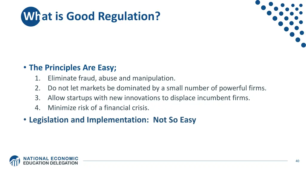 what is good regulation