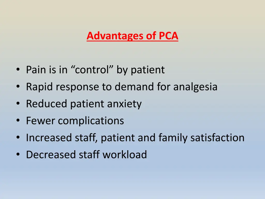 advantages of pca