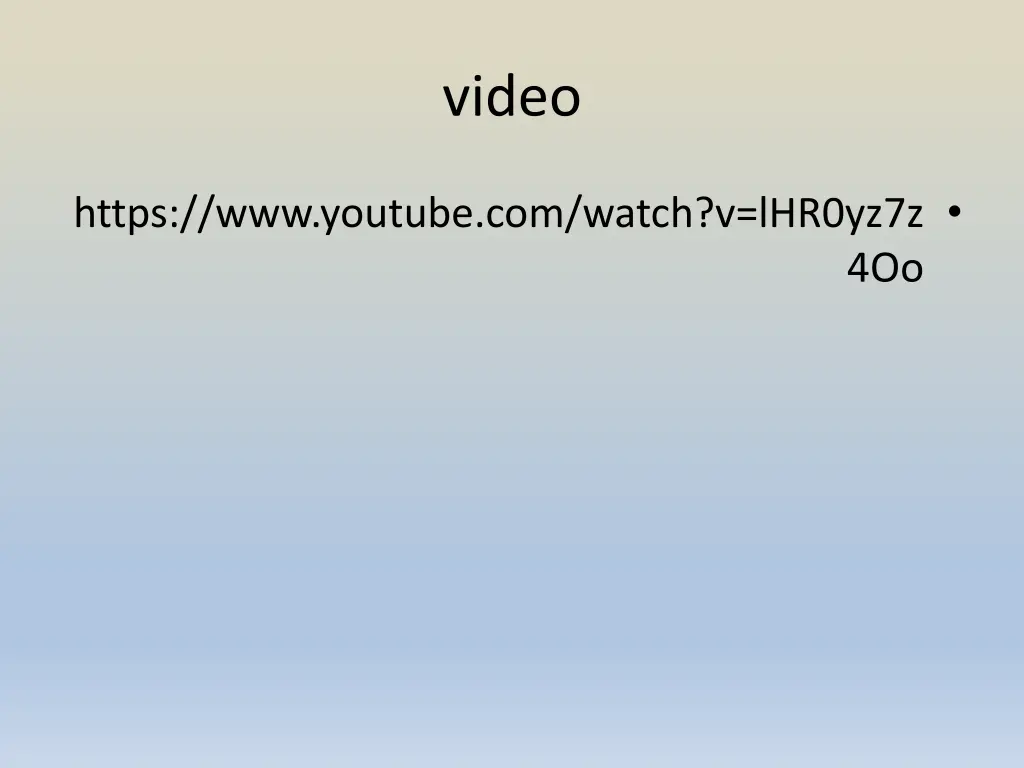 video