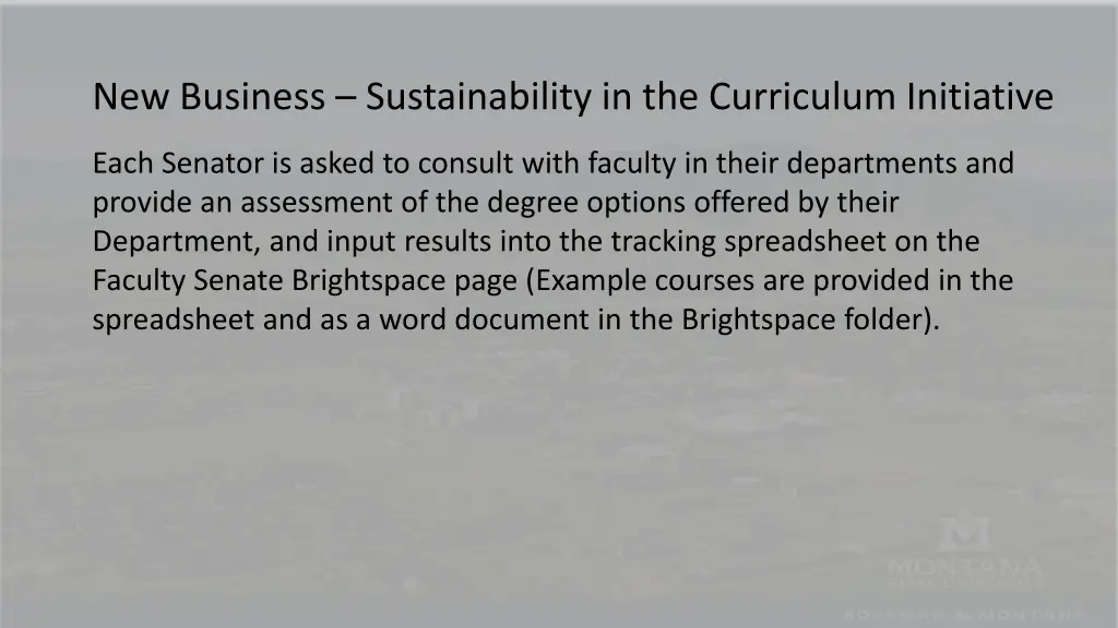 new business sustainability in the curriculum 1
