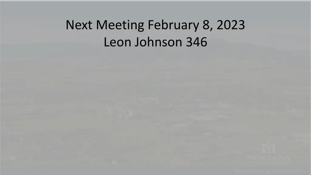 next meeting february 8 2023 leon johnson 346