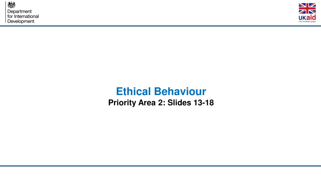 ethical behaviour priority area 2 slides 13 18