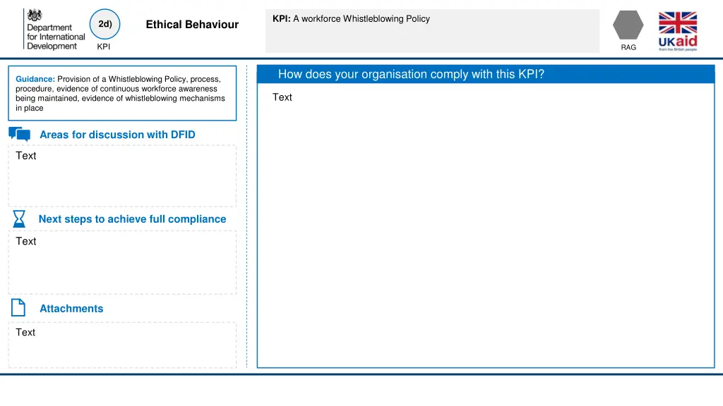 kpi a workforce whistleblowing policy
