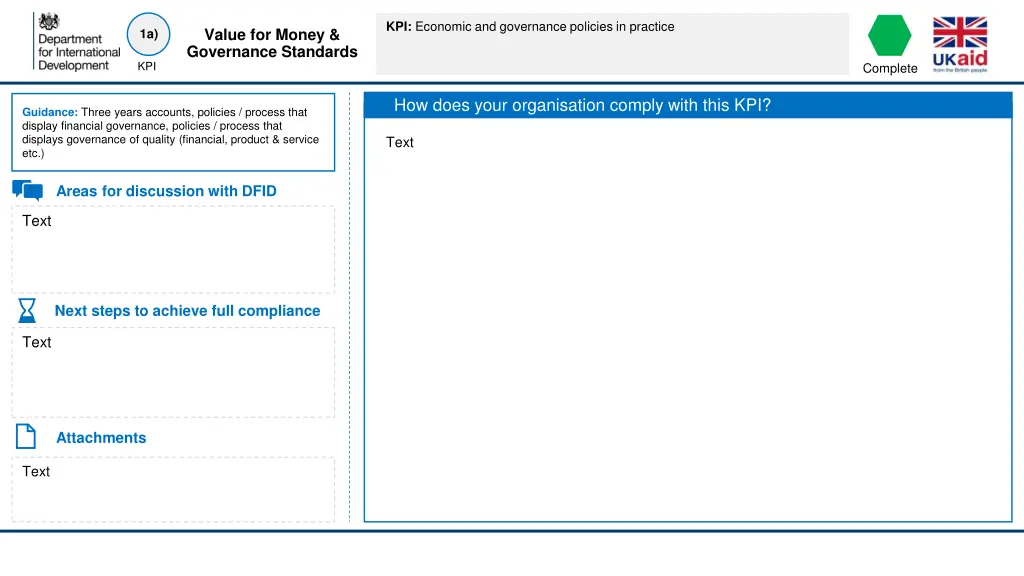 kpi economic and governance policies in practice