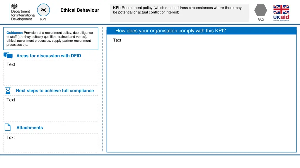 kpi recruitment policy which must address