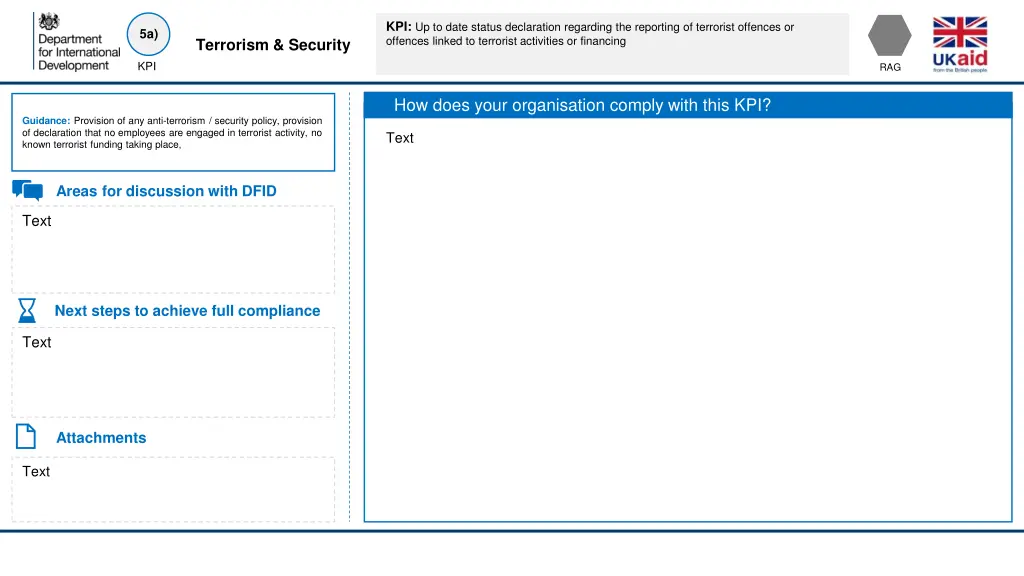kpi up to date status declaration regarding